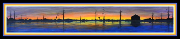 WINTER MARSH  III - ORIGINAL ACRYLIC by Digicam